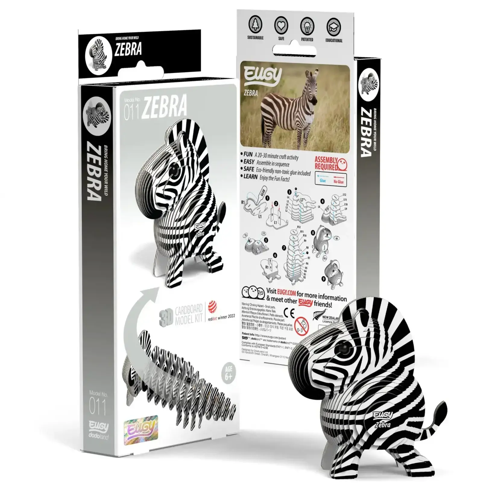 Safari Ltd Eugy - Zebra 3D Puzzle