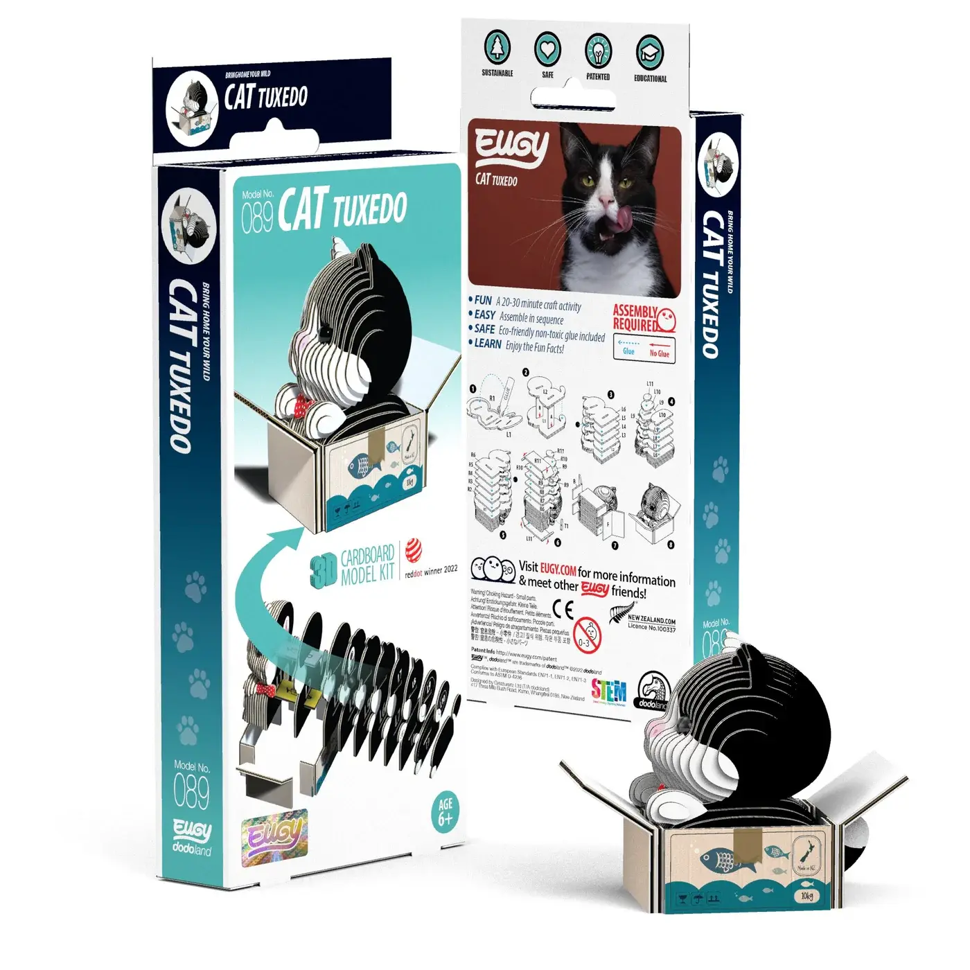 Eugy- Tuxedo Cat 3D Puzzle
