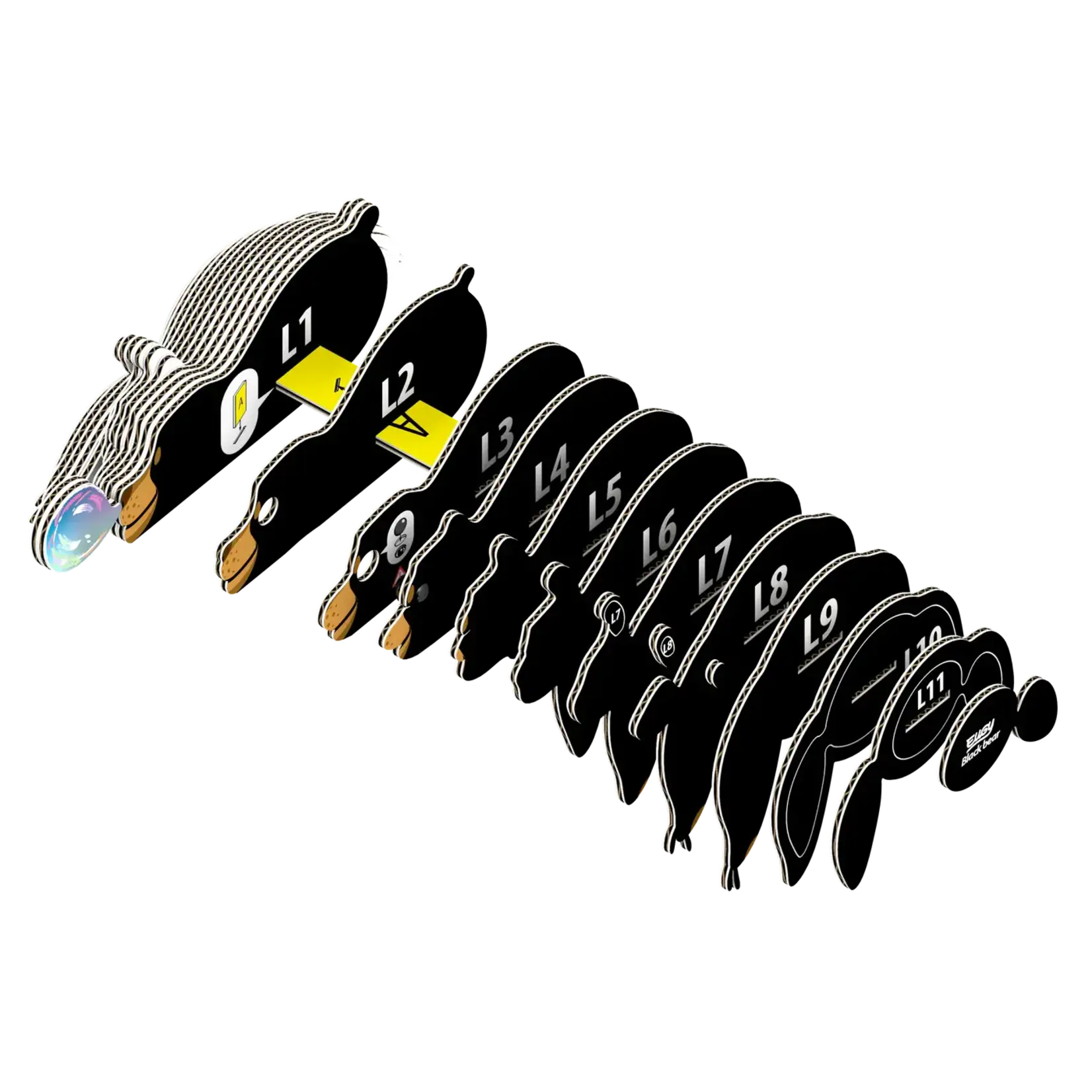 Safari Ltd Eugy - Black Bear 3D Puzzle