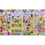 Assorted Puffy Stickers (Single Sheet) Butterflies