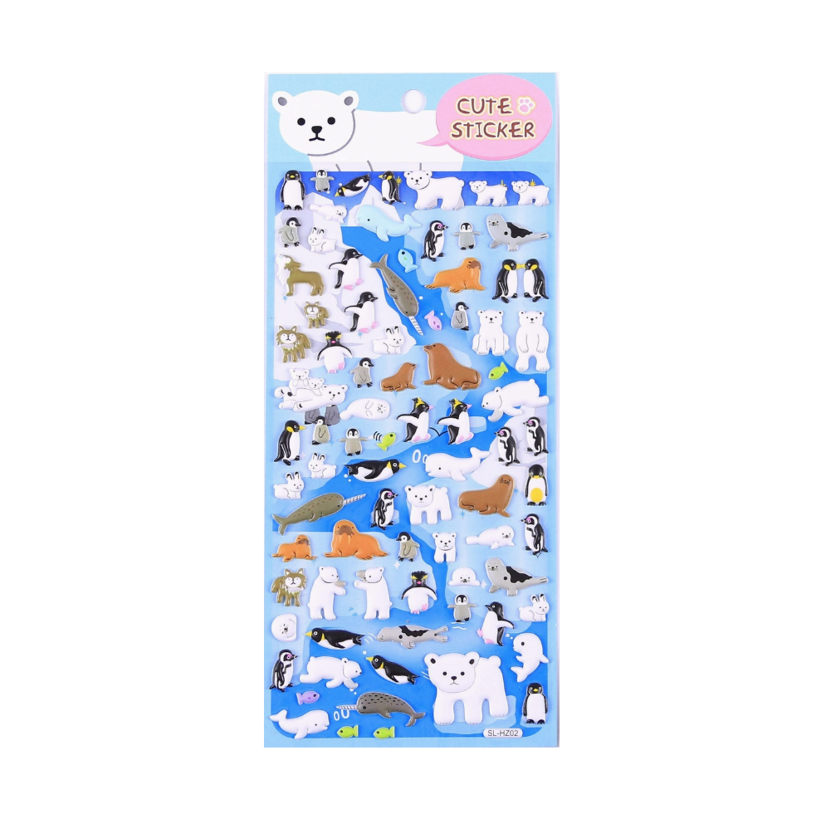 Mini Puffy Animal Stickers