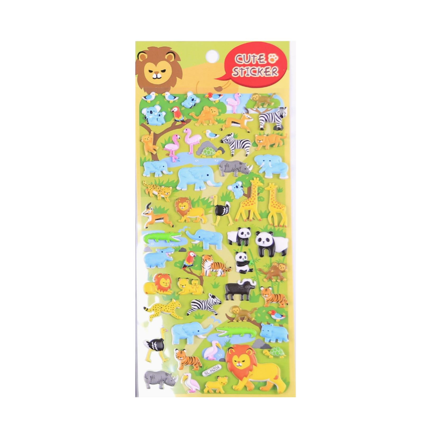 Mini Puffy Animal Stickers