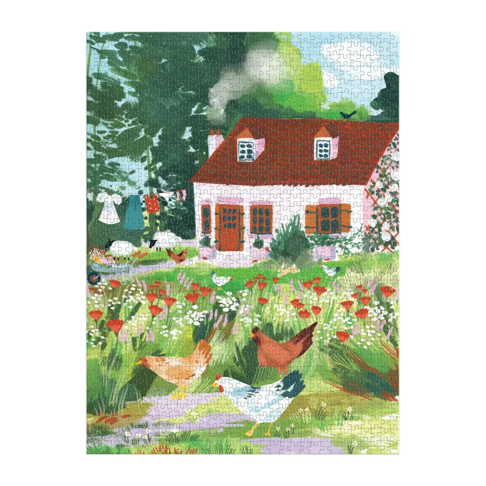 Galison Cottage Wildflowers 1000 Piece Puzzle