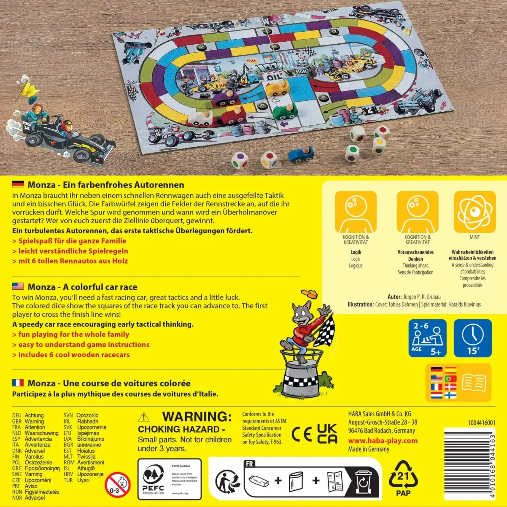 Haba Monza Car Racing Board Game