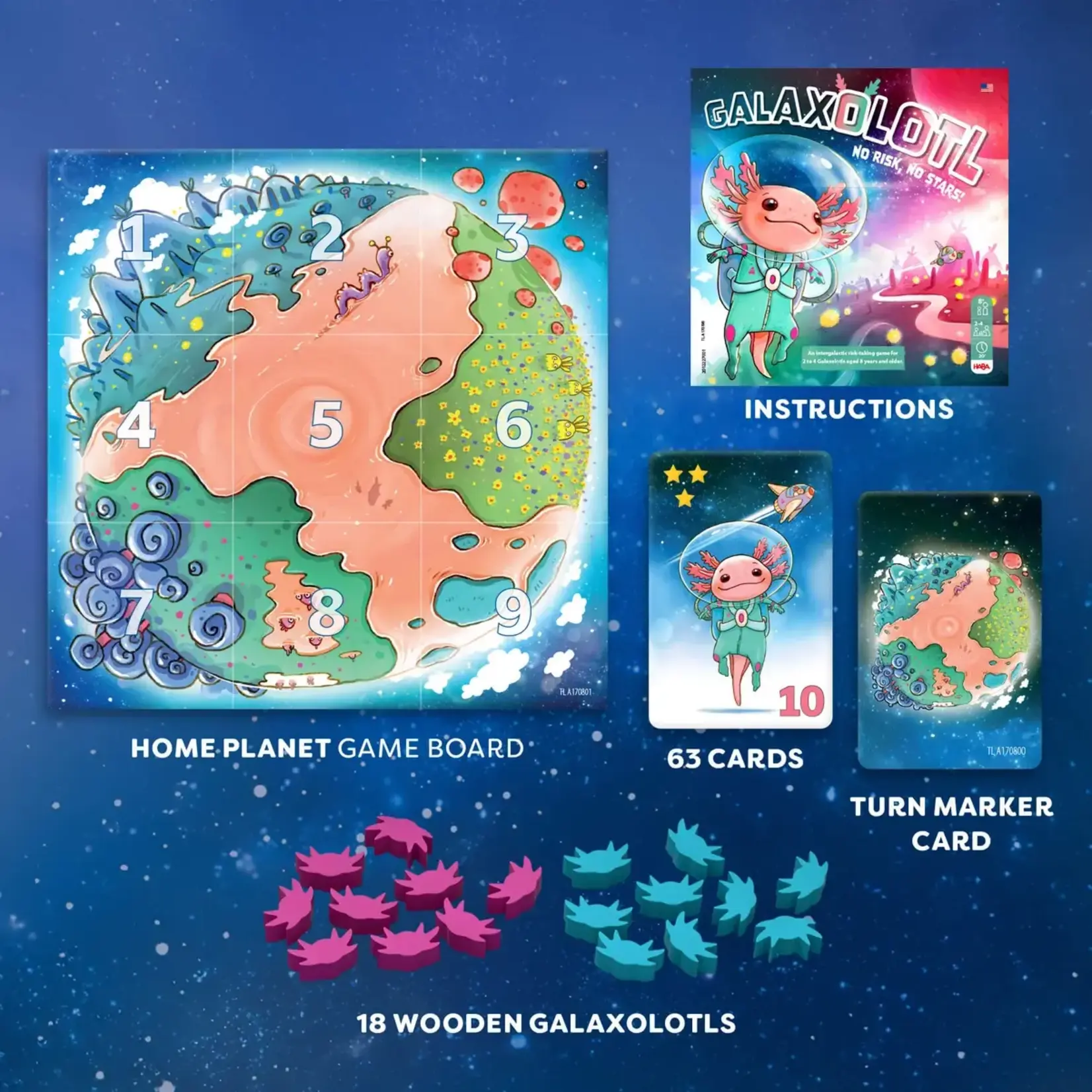 Haba Galaxolotl Strategy Card Game
