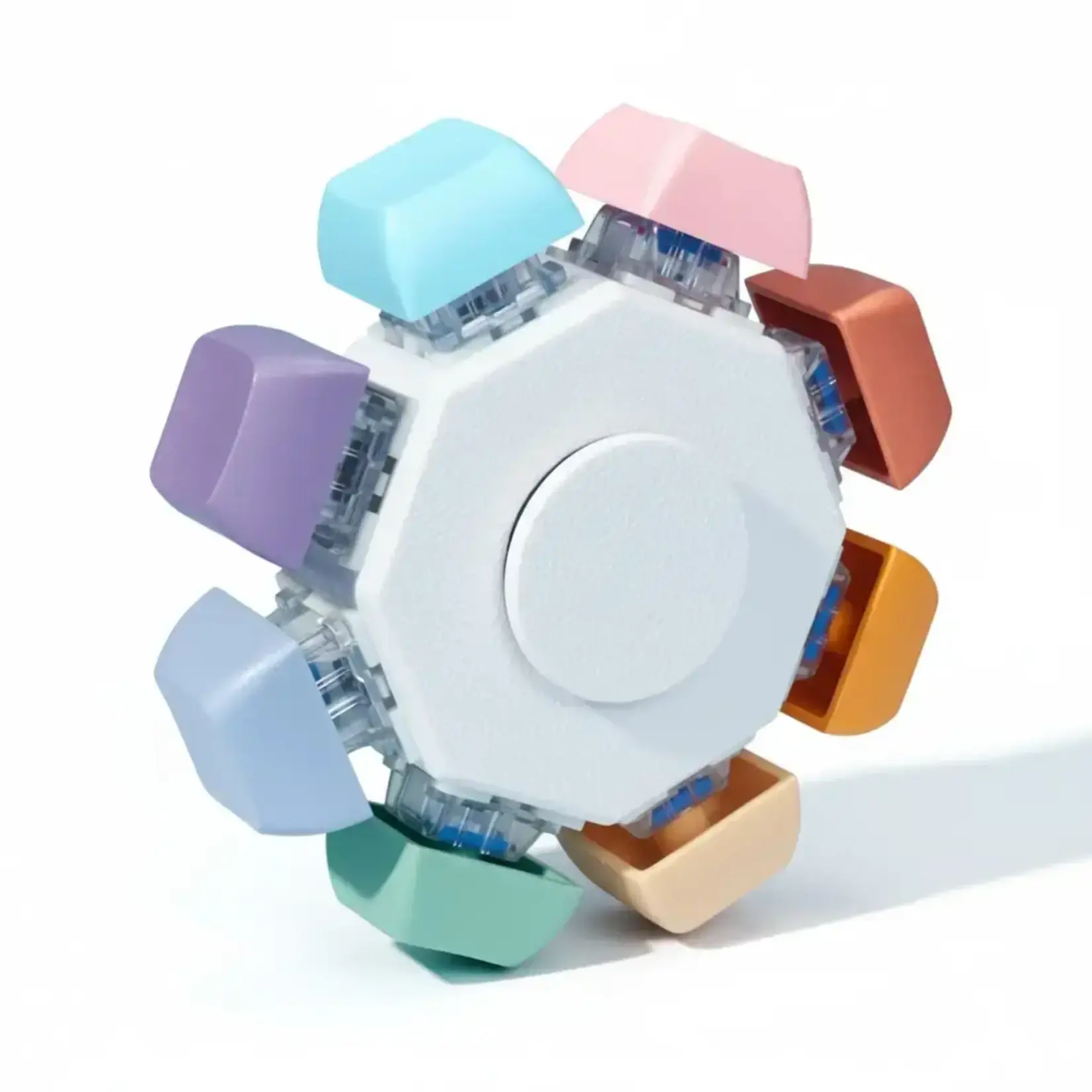 8 Rainbow Keyboard Click Fidget Spinner
