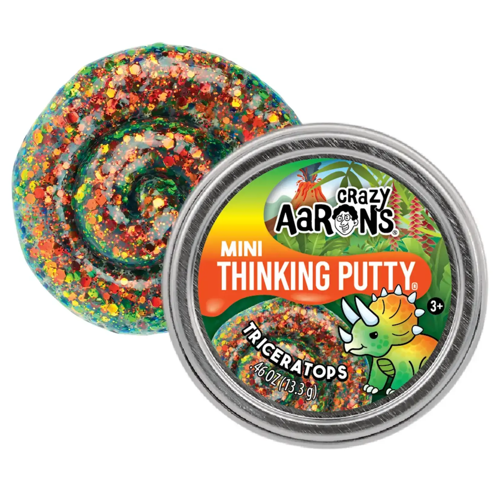 Crazy Aaron's Thinking Putty 2" Mini Putty Triceratops