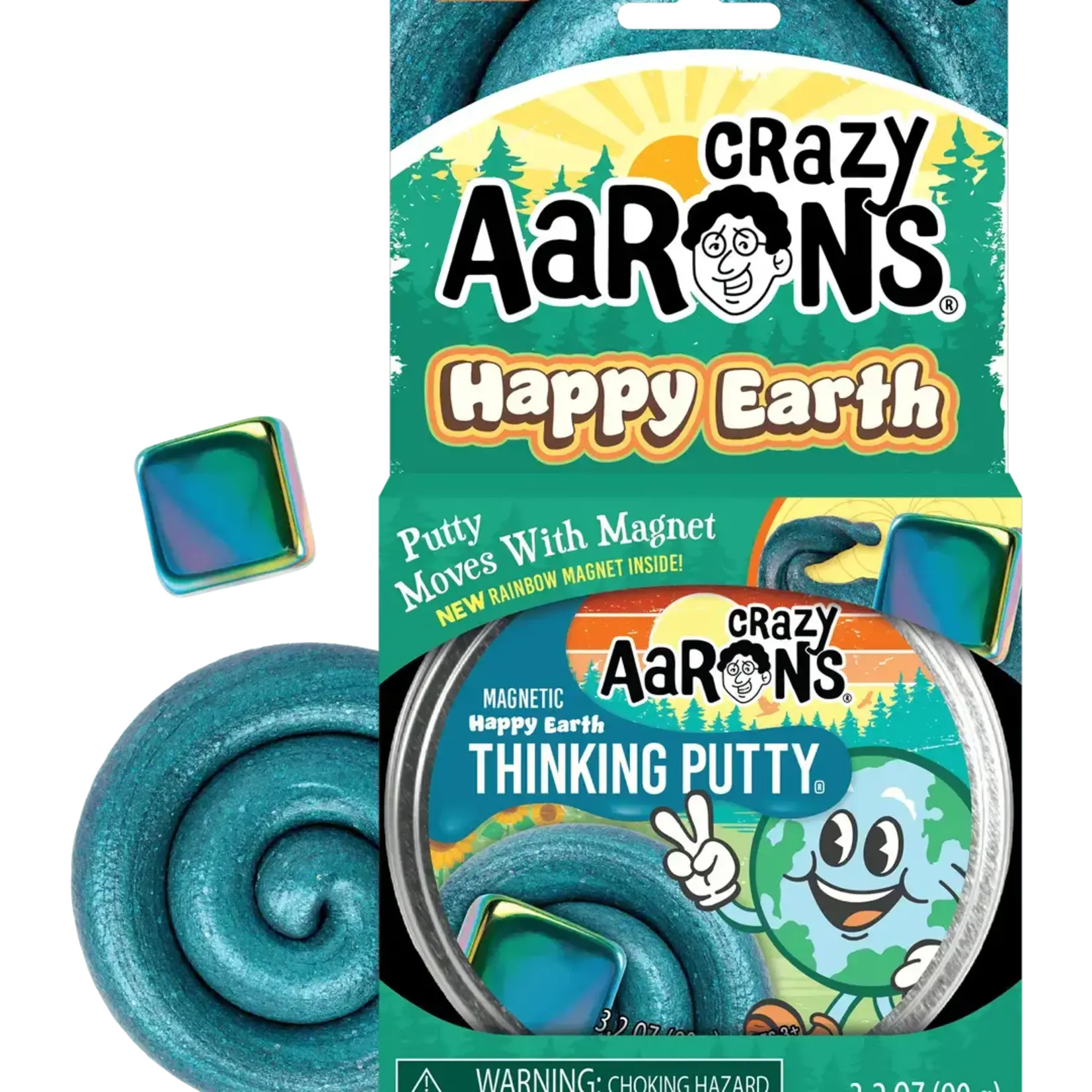 Crazy Aaron's Thinking Putty Happy Earth Magnetic Storms Thinking Putty Tin