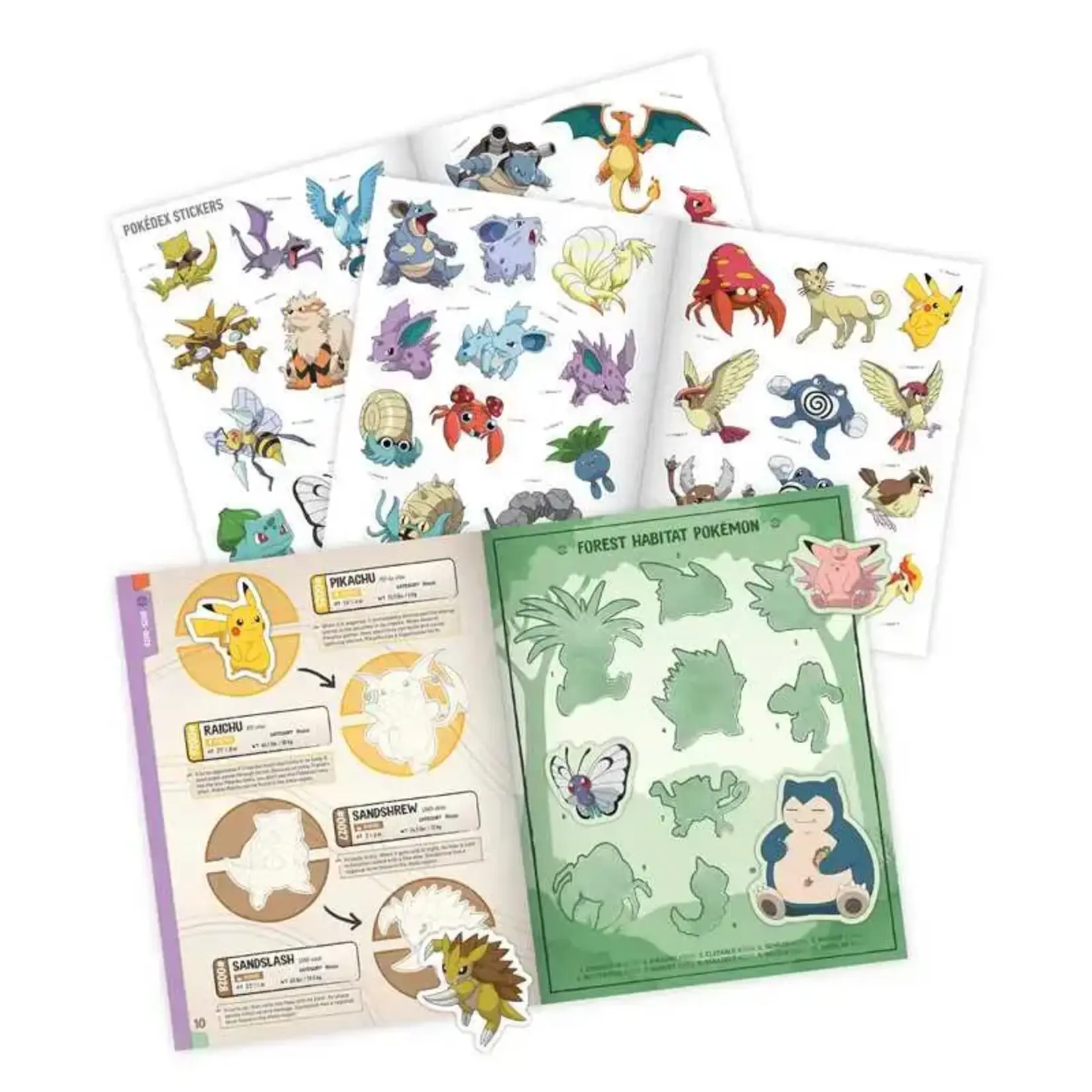 Simon and Schuster Pokemon Official Sticker Book of the Kanto Region