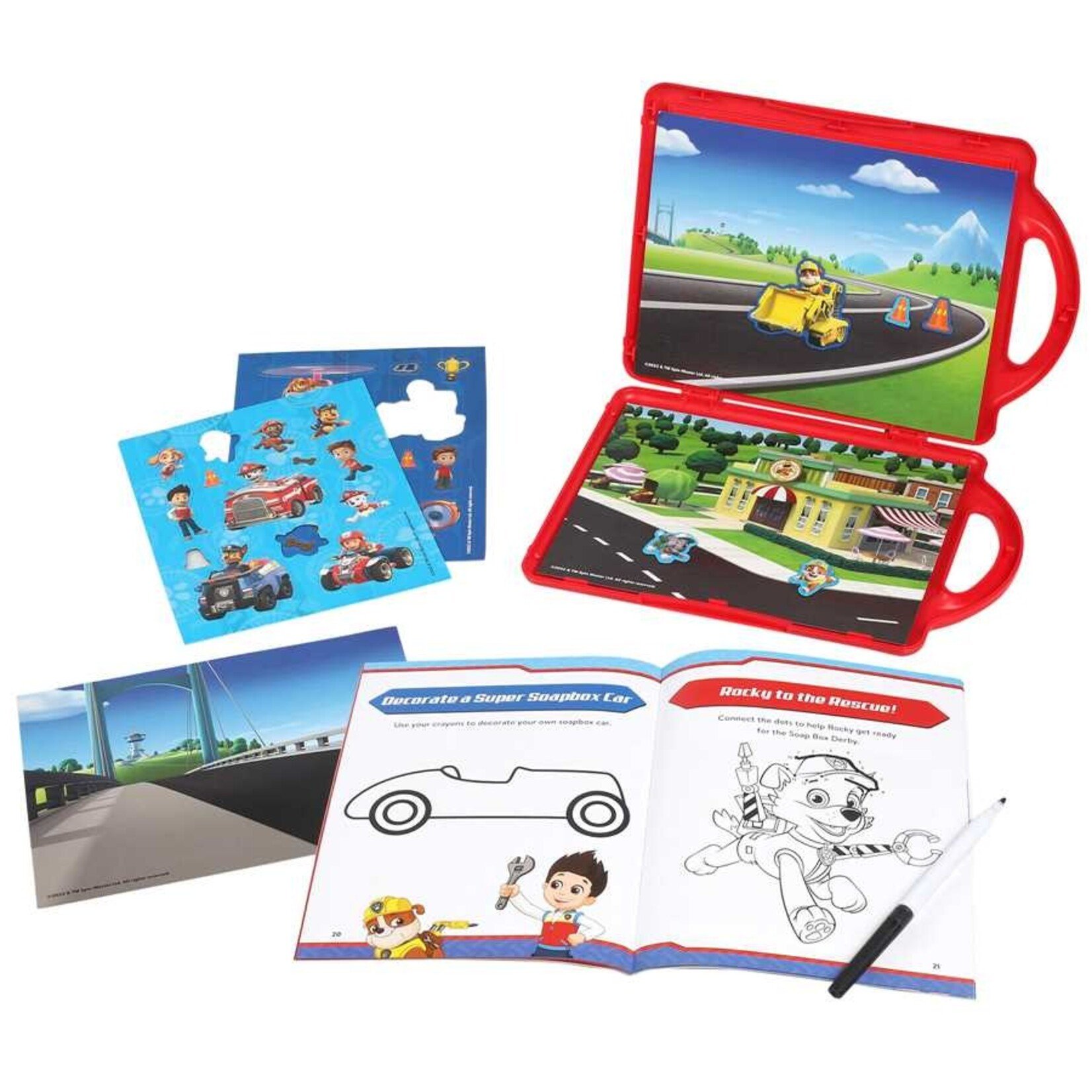 Simon and Schuster Magnetic Travel Playset & Book