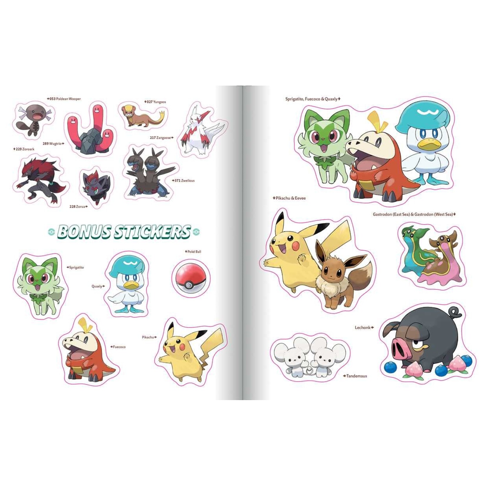 Pikachu Press Pokémon The Official Sticker Book Of The Paldea Region