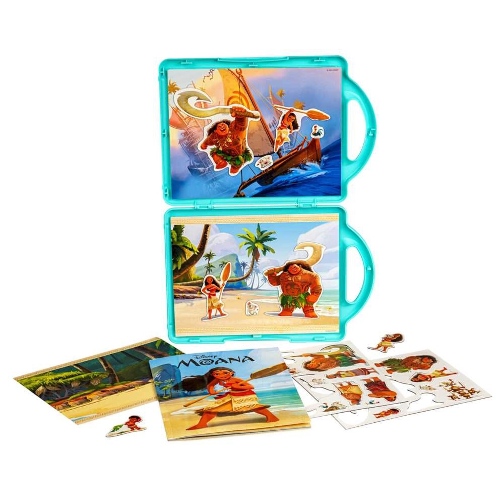 Simon and Schuster Magnetic Travel Playset & Book: Disney Moana