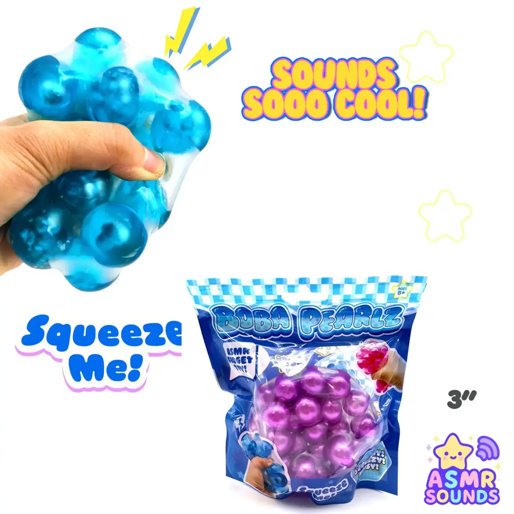 Beverly Hills Teddy Bear Company Boba Pearlz Squishy Toy