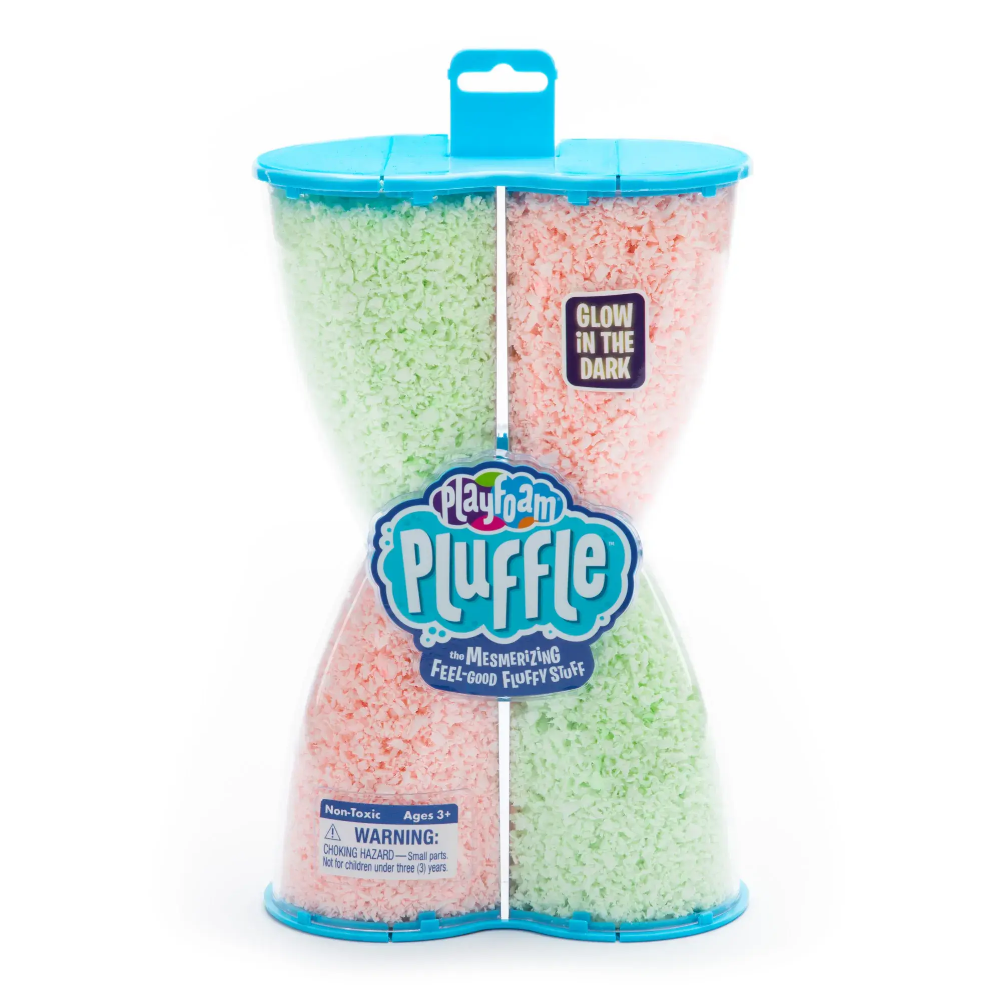 Pluffle Playfoam Glow in the Dark Pink and Green