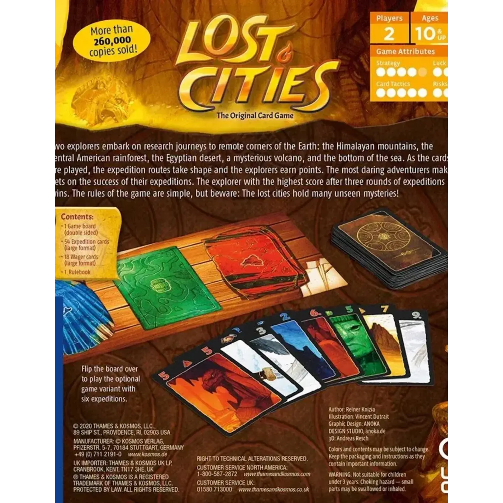 Thames and Kosmos Lost Cities Card Game w 6th Expansion