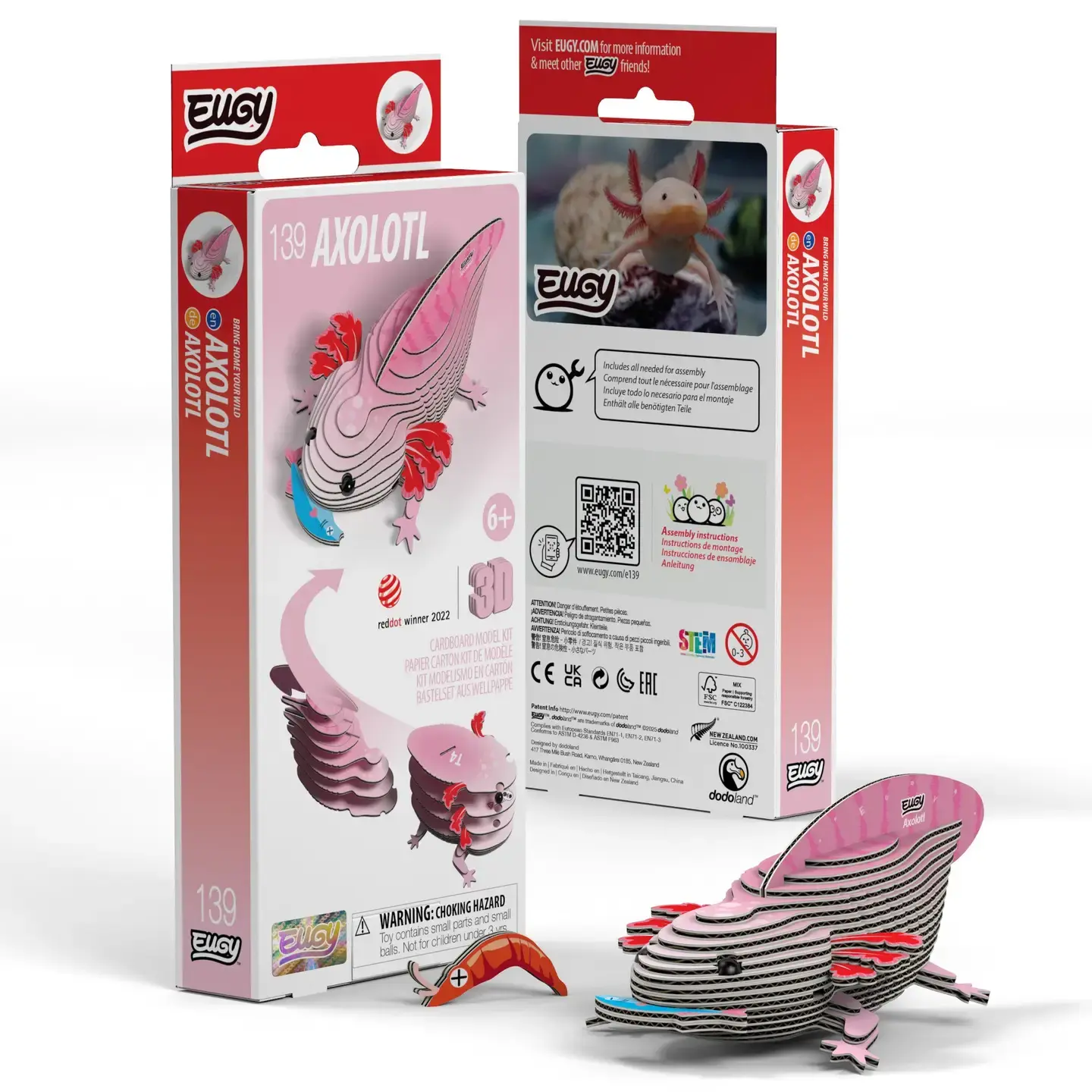 Eugy - Axolotl 3D Puzzle