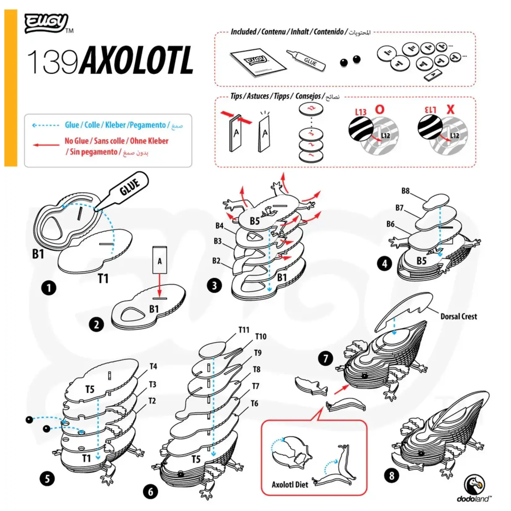 Safari Ltd Eugy - Axolotl 3D Puzzle