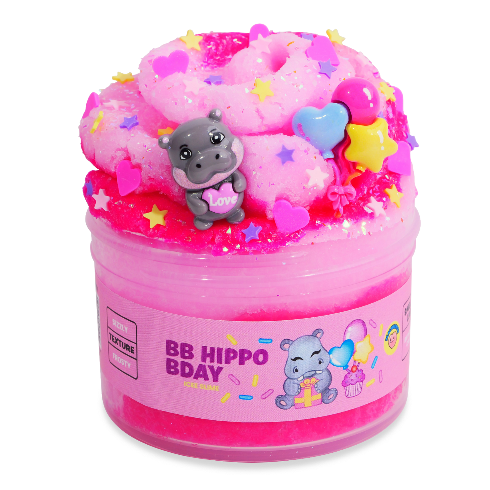 Peachybbies Peachybbies Slime - Happy Birthday Hippo