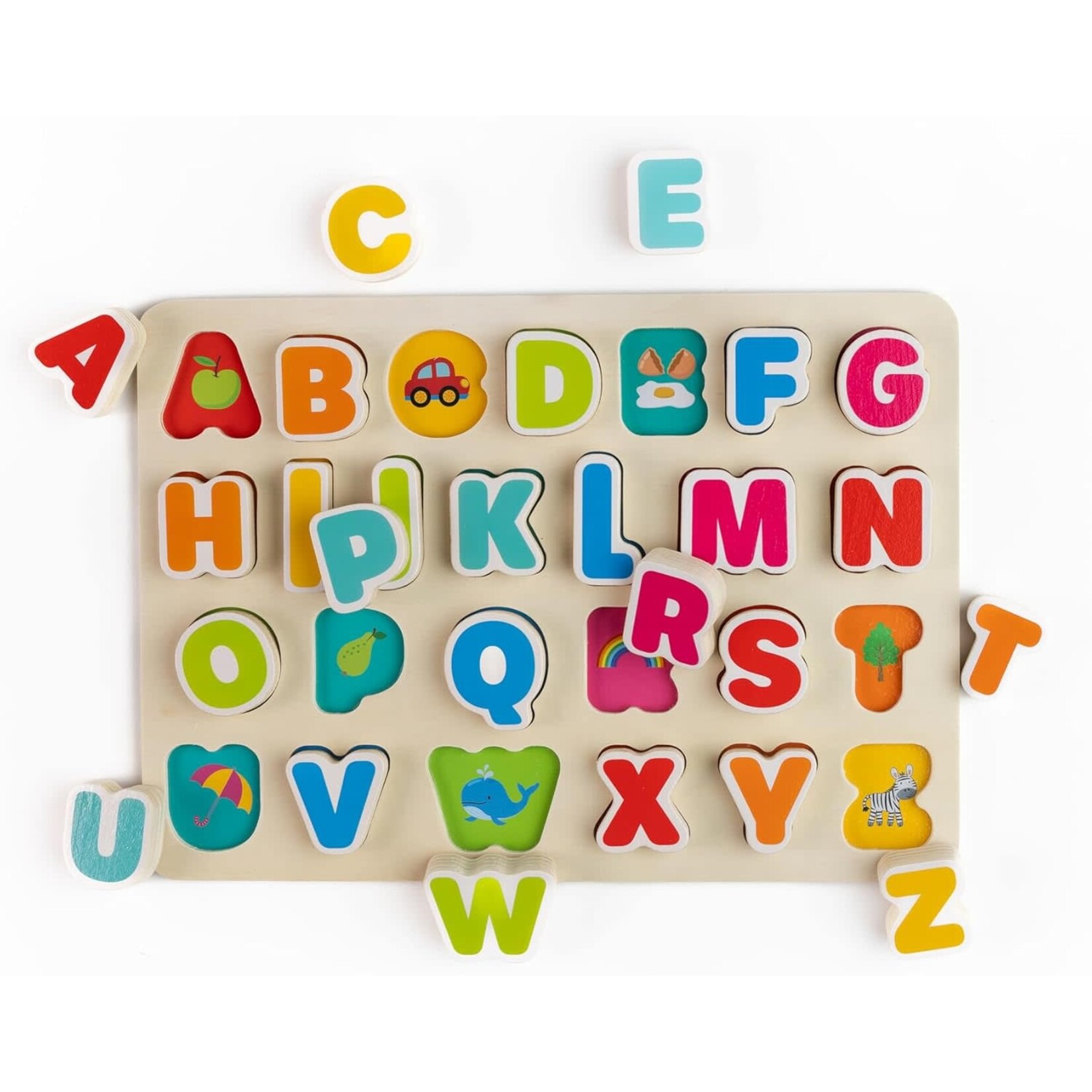 Jasey's Toy Chest Chunky Wood Alphabet Puzzle