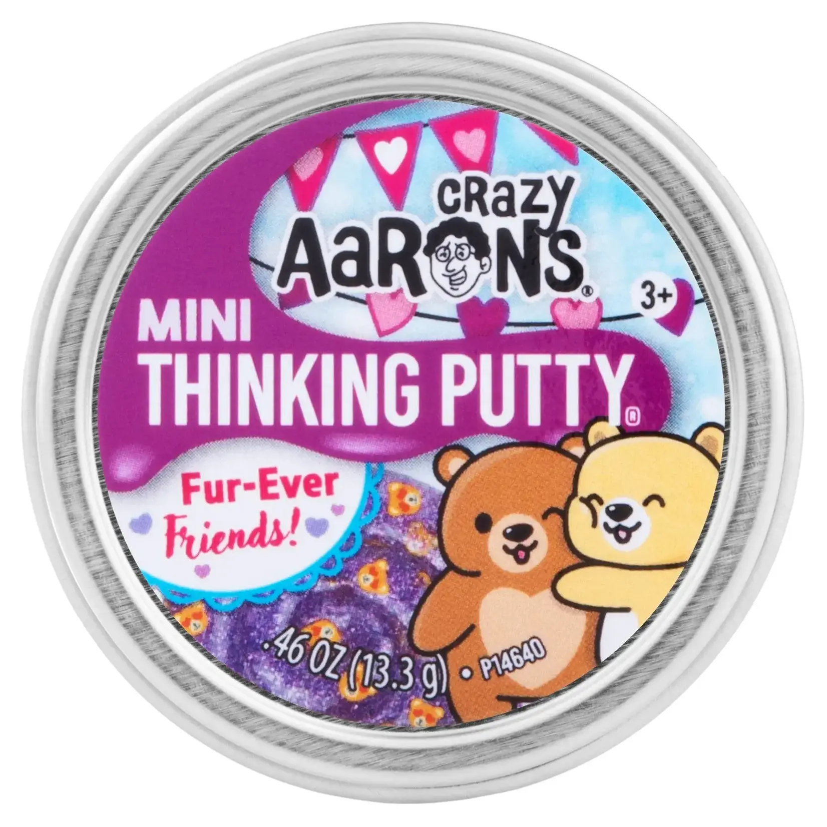 Crazy Aaron's Thinking Putty 2" Mini Putty Fur Ever Friends