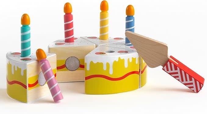 Wooden Slice & Share Birthday Cake