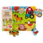 Jasey's Toy Chest Chunky Wood Farm Puzzle