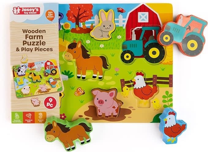 Chunky Wood Farm Puzzle