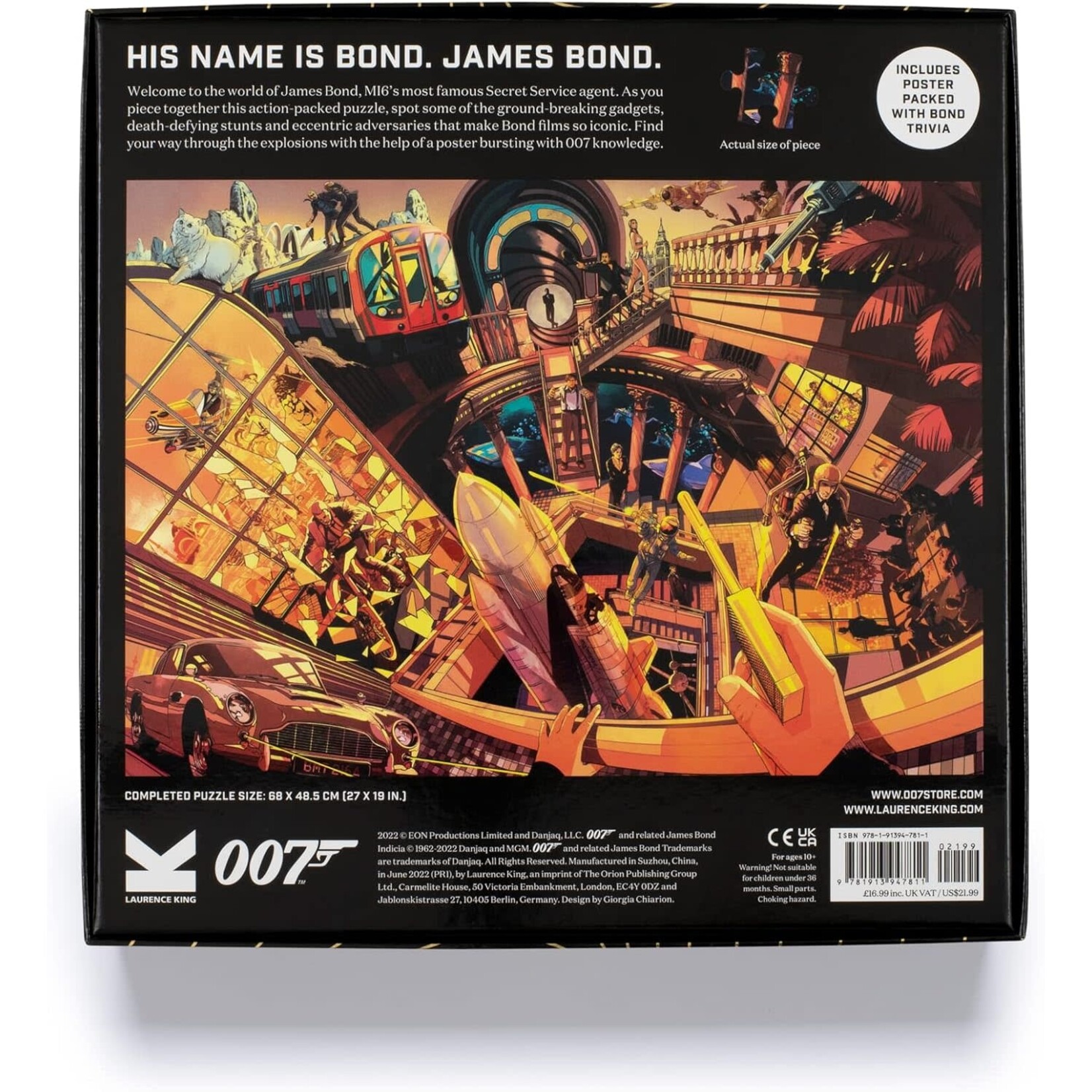 Laurence King Publishing The World of James Bond 1000 Piece Puzzle