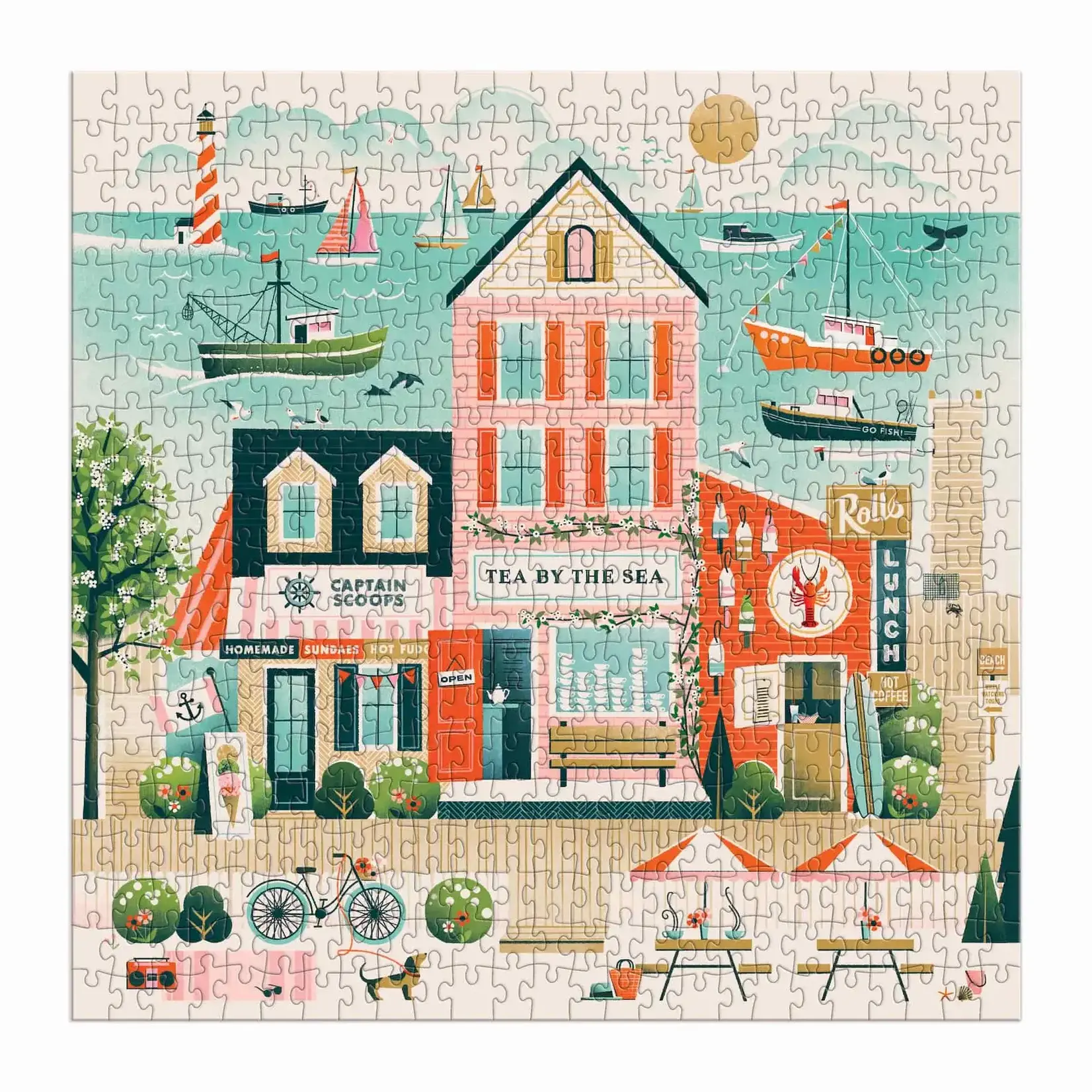 Galison Beside the Sea 500 Piece Puzzle