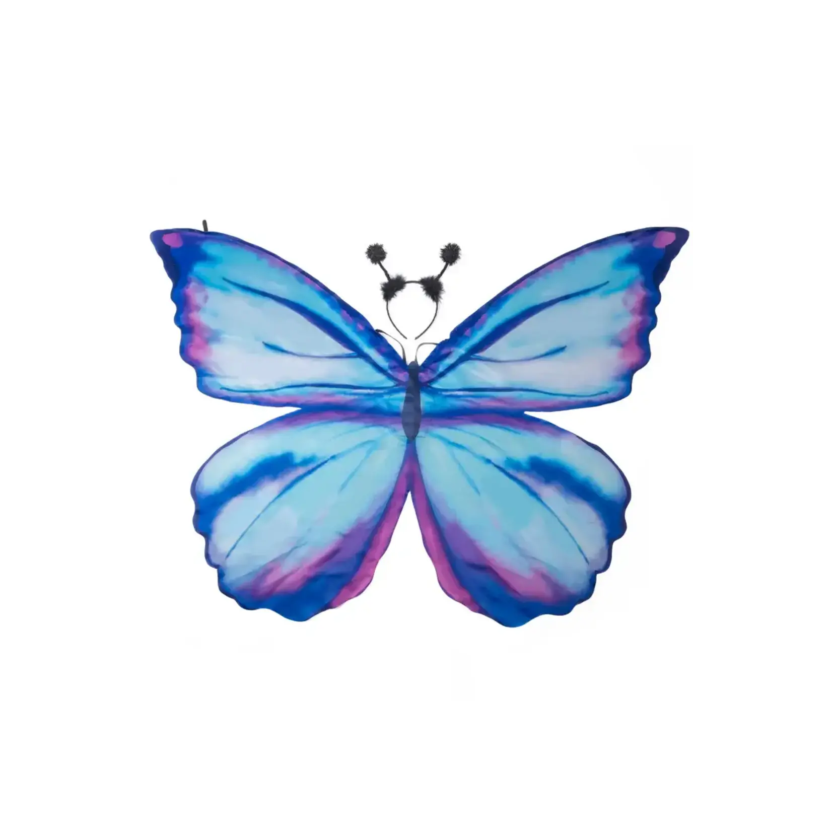Great Pretenders Blue Mythical Butterfly Soft Wings with Headband, Size 4-6