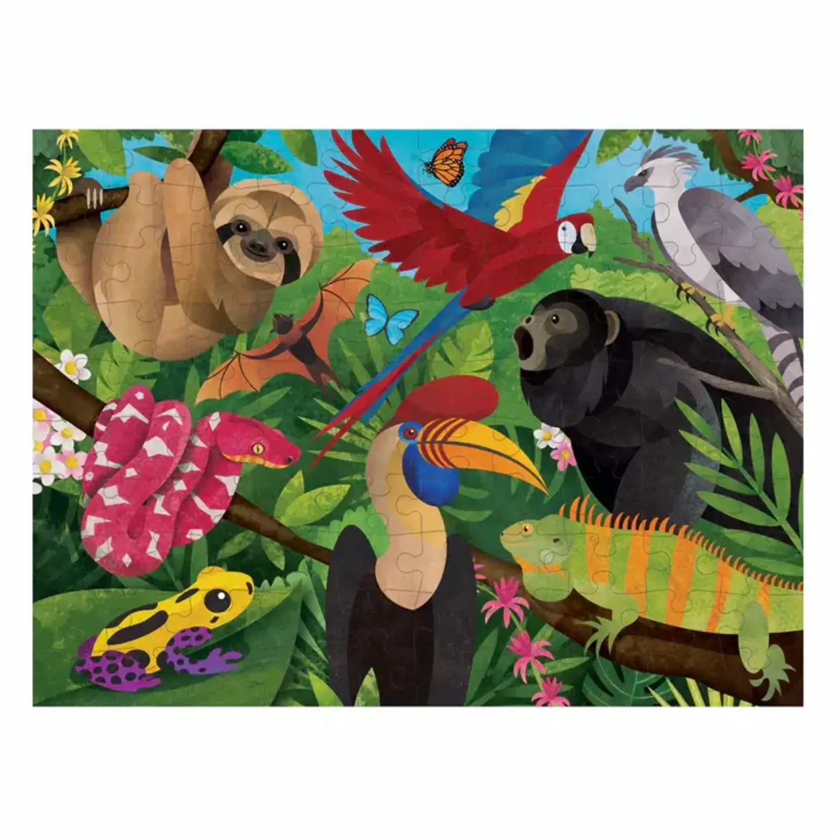 Rainforest Above and Below Double Sided 100 Piece Puzzle