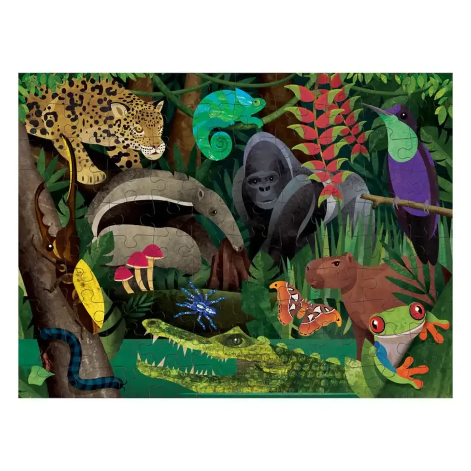 Rainforest Above and Below Double Sided 100 Piece Puzzle