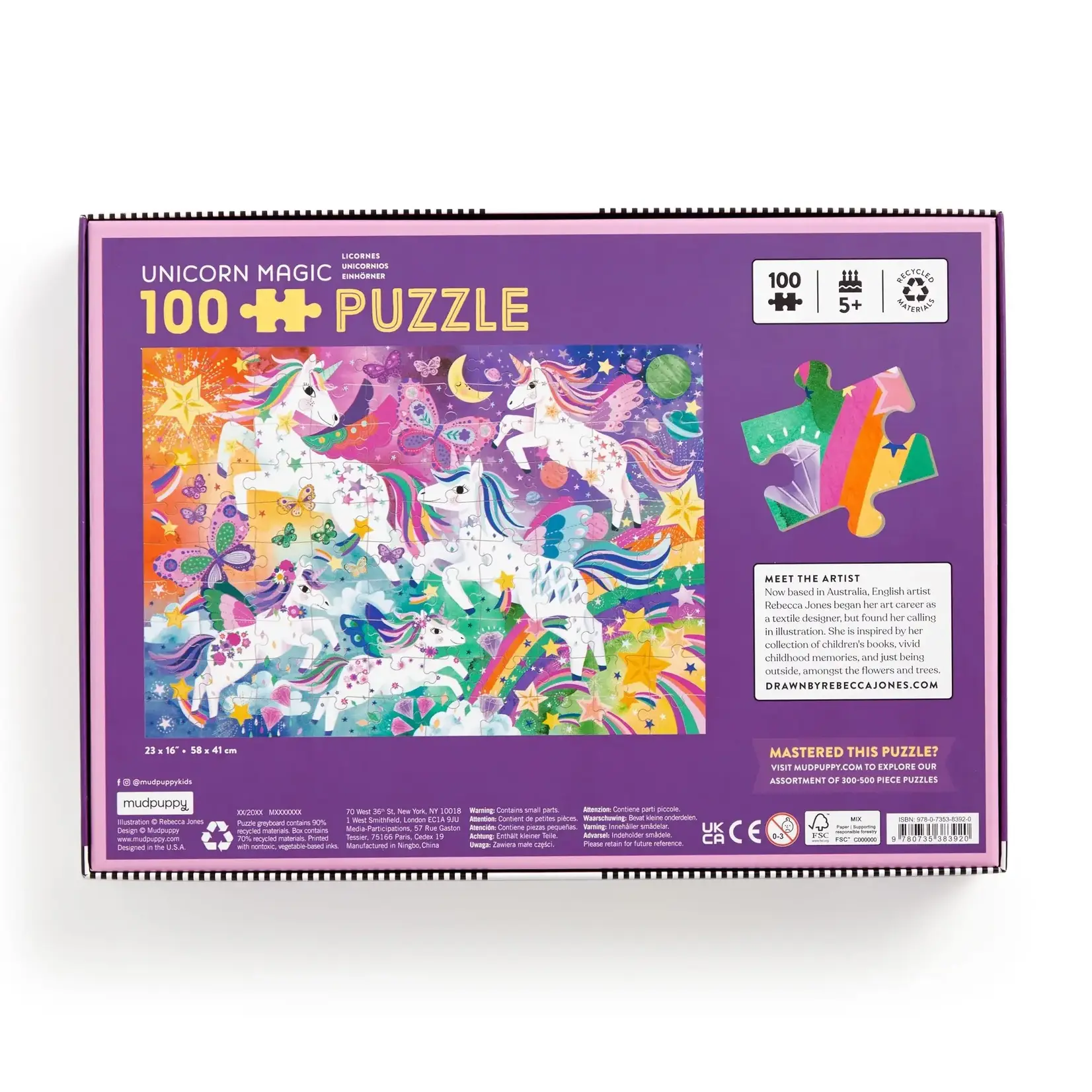 Unicorn Magic 100 Piece Puzzle