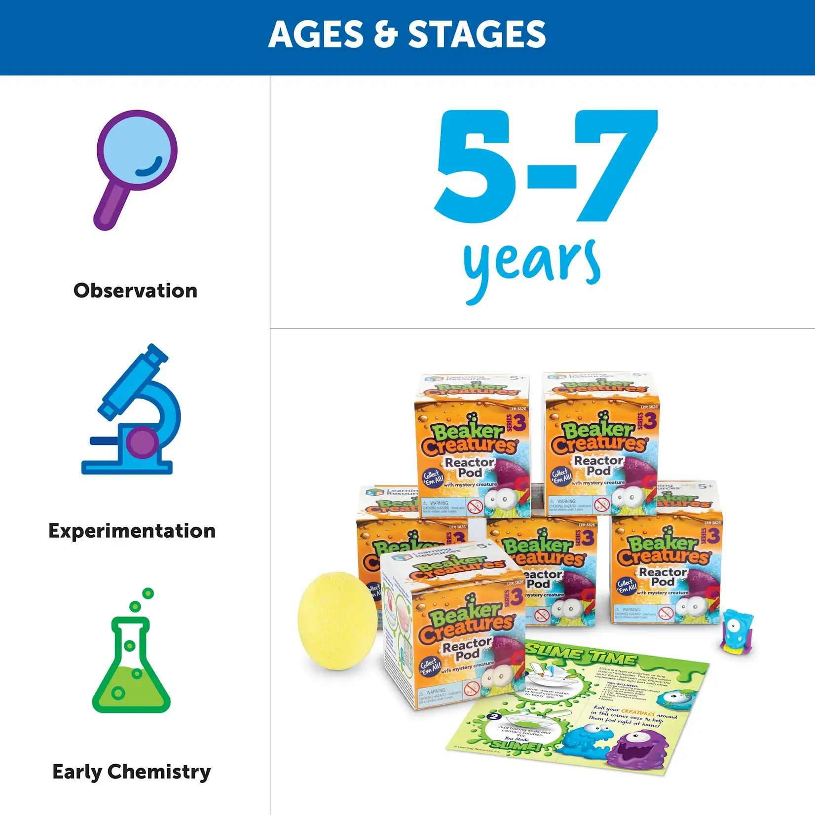 Learning Resources Beaker Creatures Reactor Pod Series 3 SINGLE