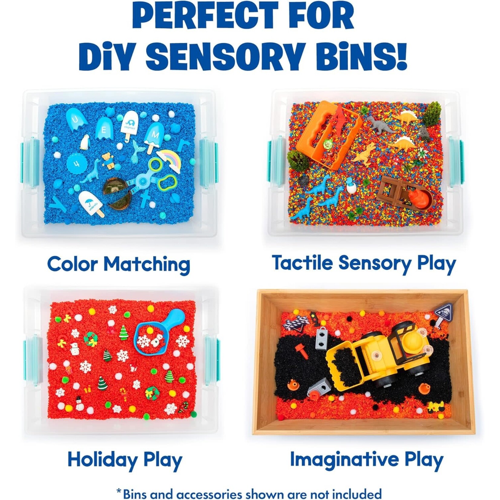 Learning Resources Pluffle Black, Red, Blue,  Orange 4 Pack
