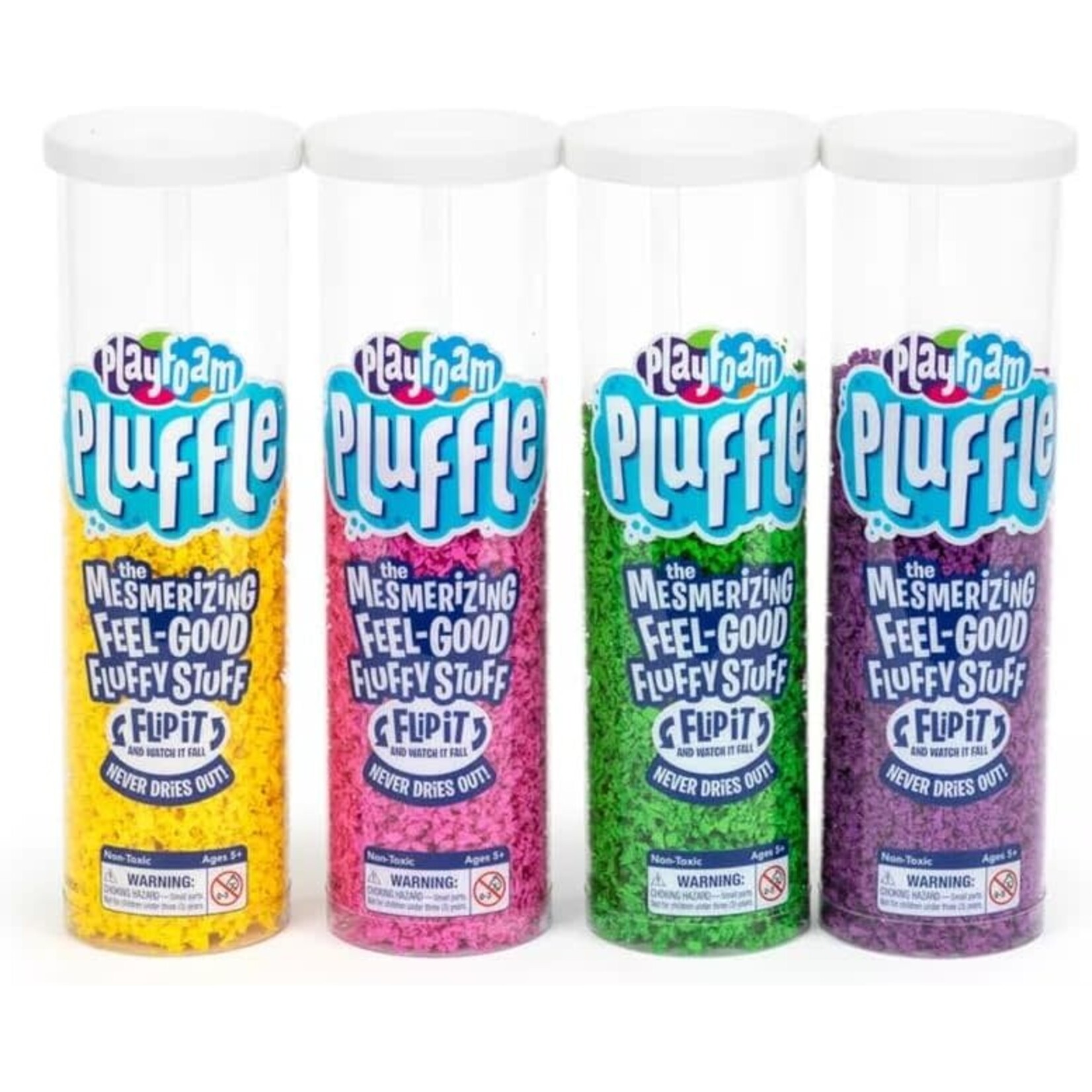Learning Resources Pluffle® Purple, Green, Pink & Yellow 4-Pack