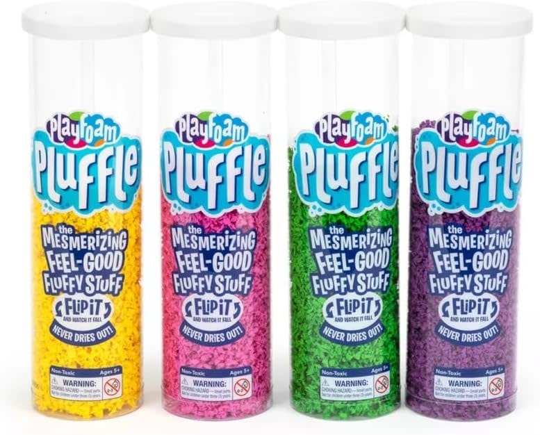 Pluffle® Purple, Green, Pink & Yellow 4-Pack