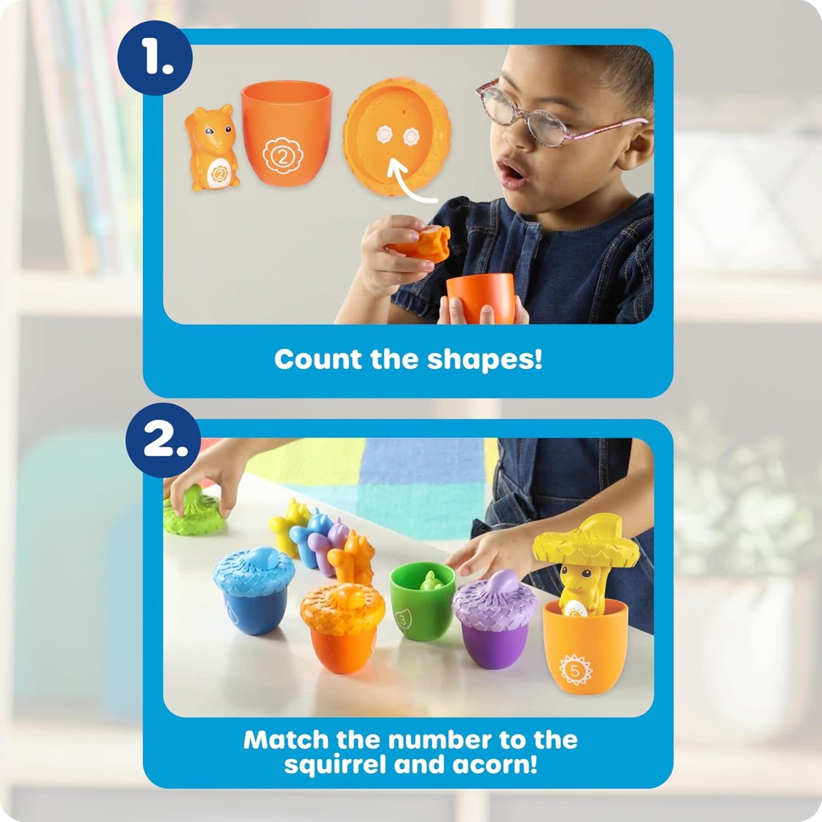 Learning Resources Snap and Learn Surprise Squirrels