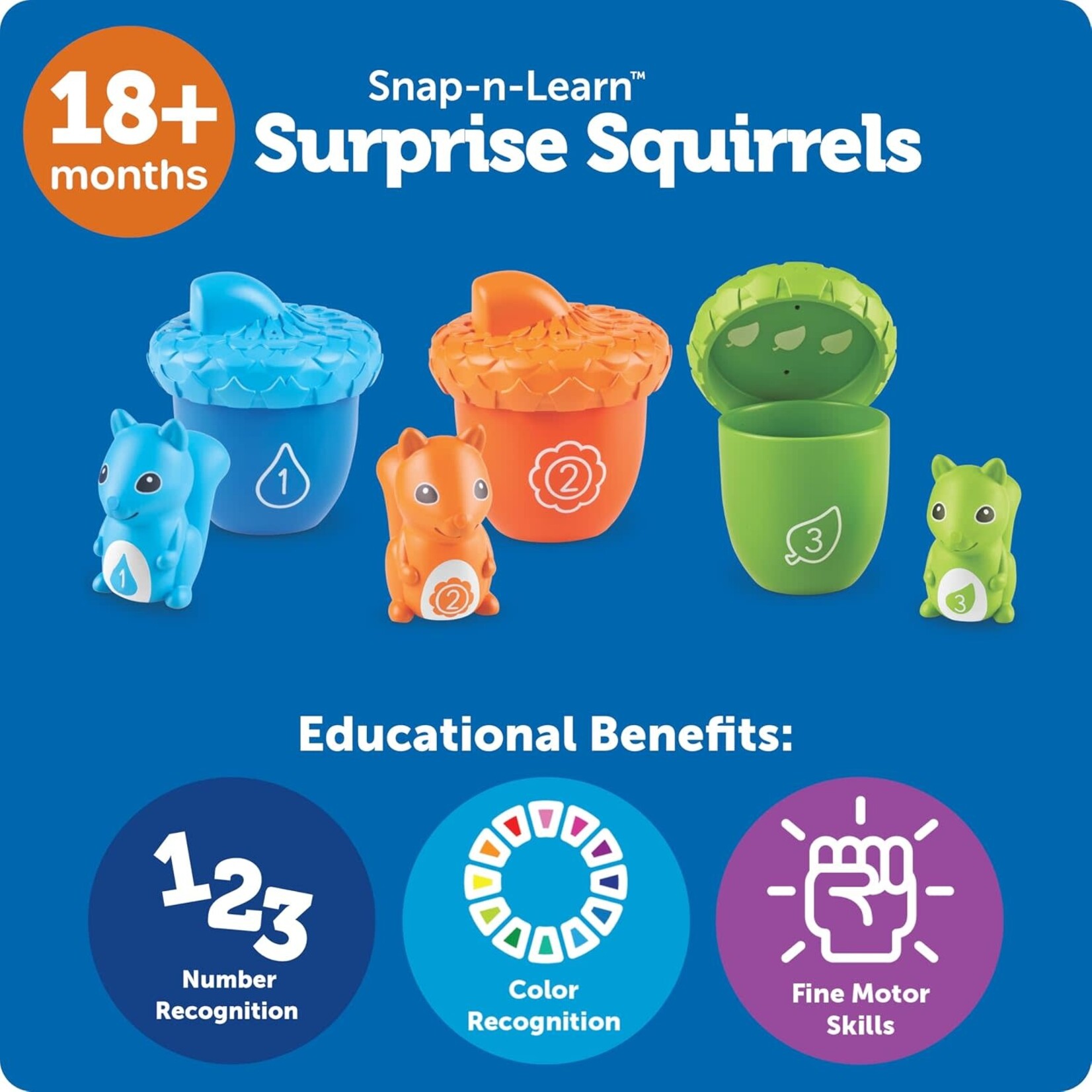 Learning Resources Snap and Learn Surprise Squirrels