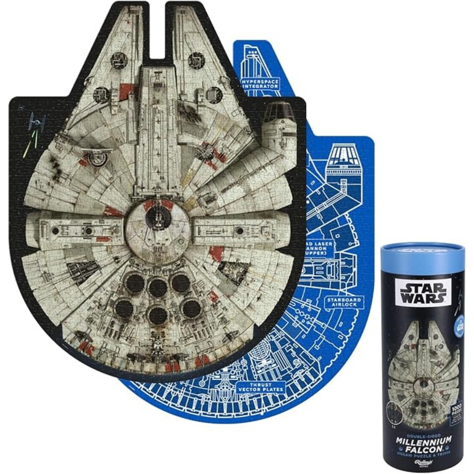 Ridley's Games Star Wars Millennium Falcon 1000 Piece Shaped Puzzle