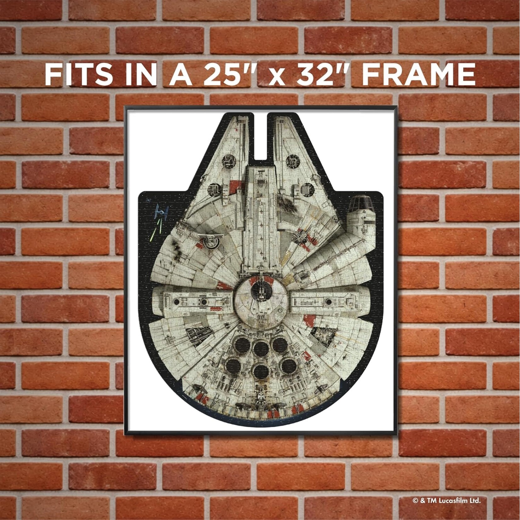 Ridley's Games Star Wars Millennium Falcon 1000 Piece Shaped Puzzle