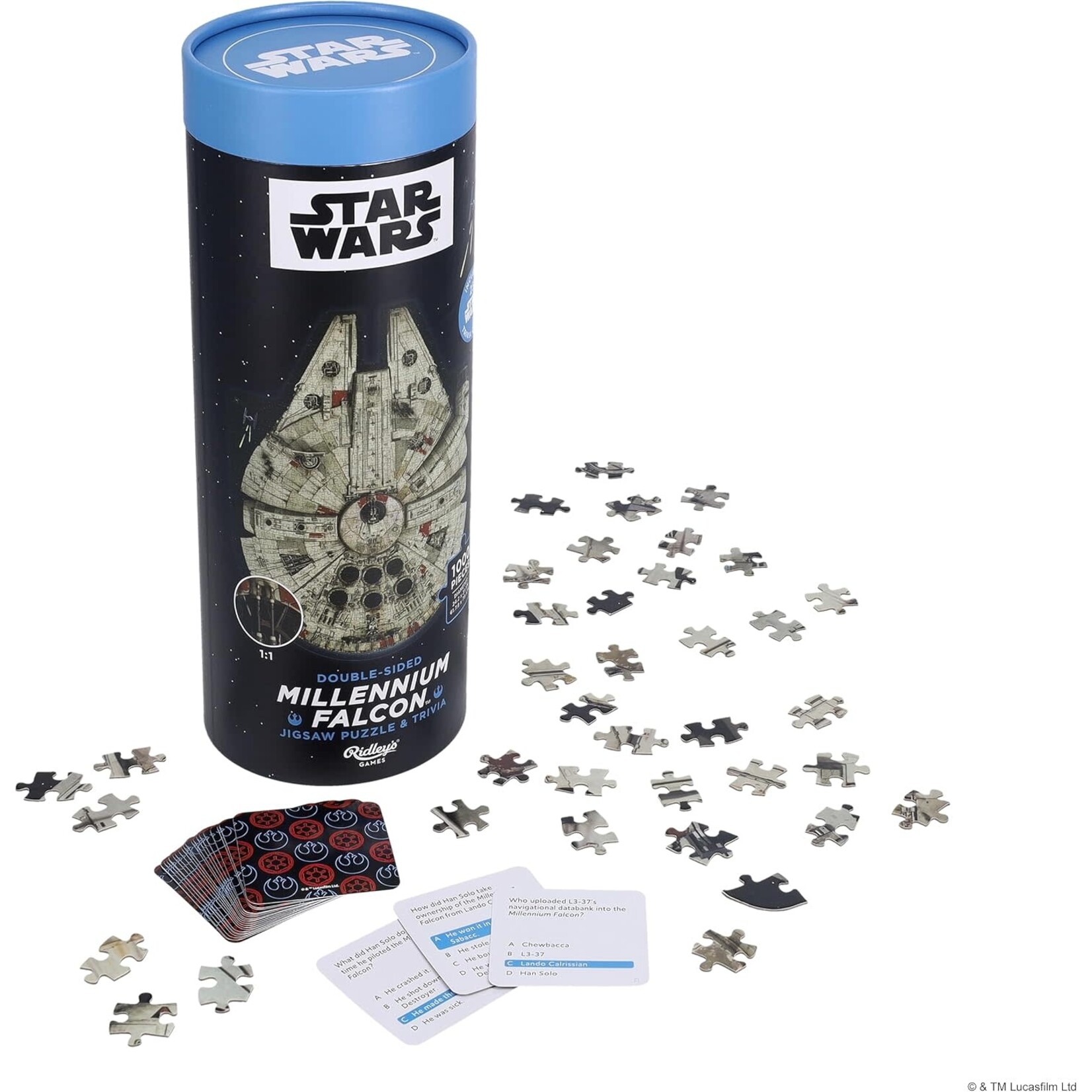 Ridley's Games Star Wars Millennium Falcon 1000 Piece Shaped Puzzle