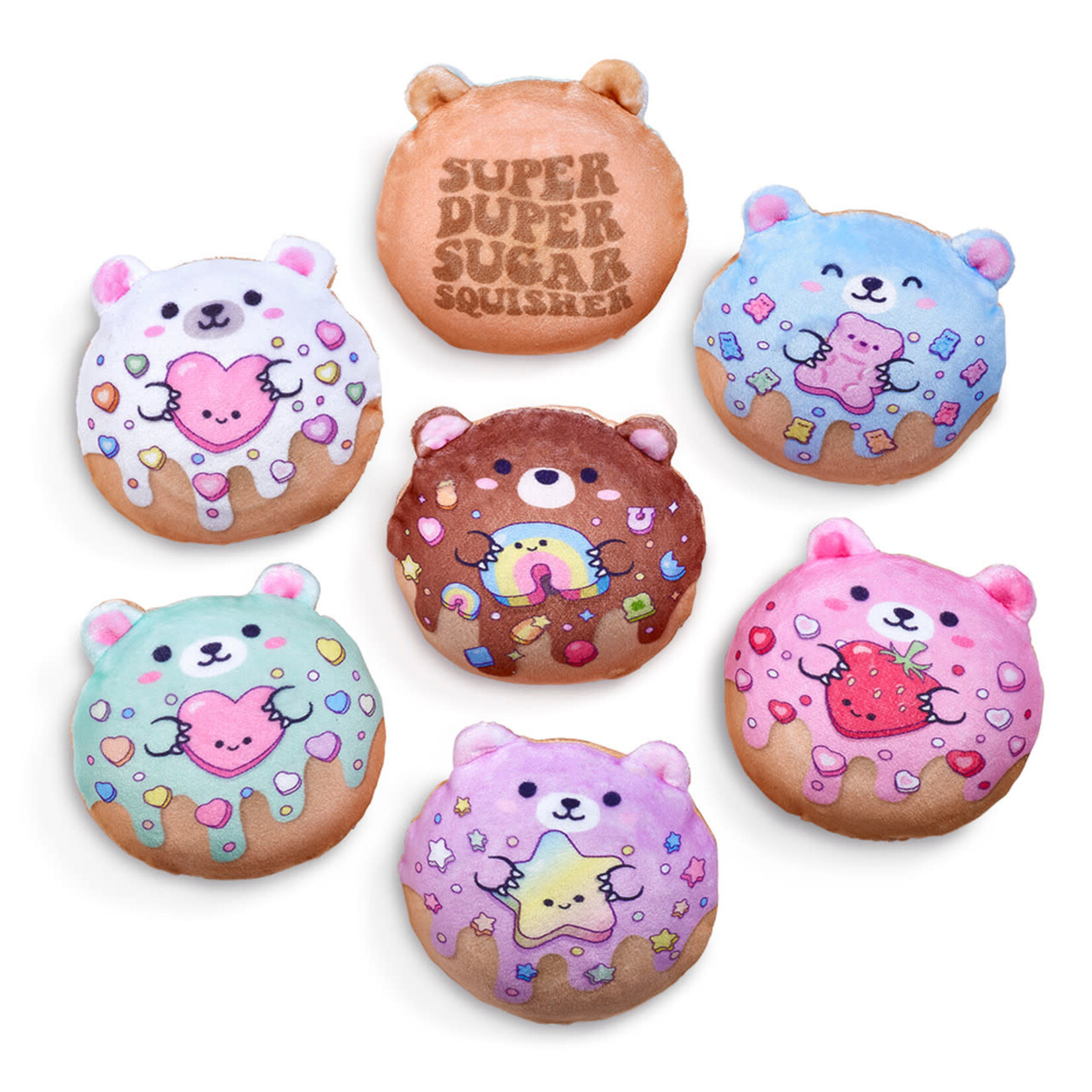 Top Trenz Super Duper Sugar Squisher Plush Donut Bear