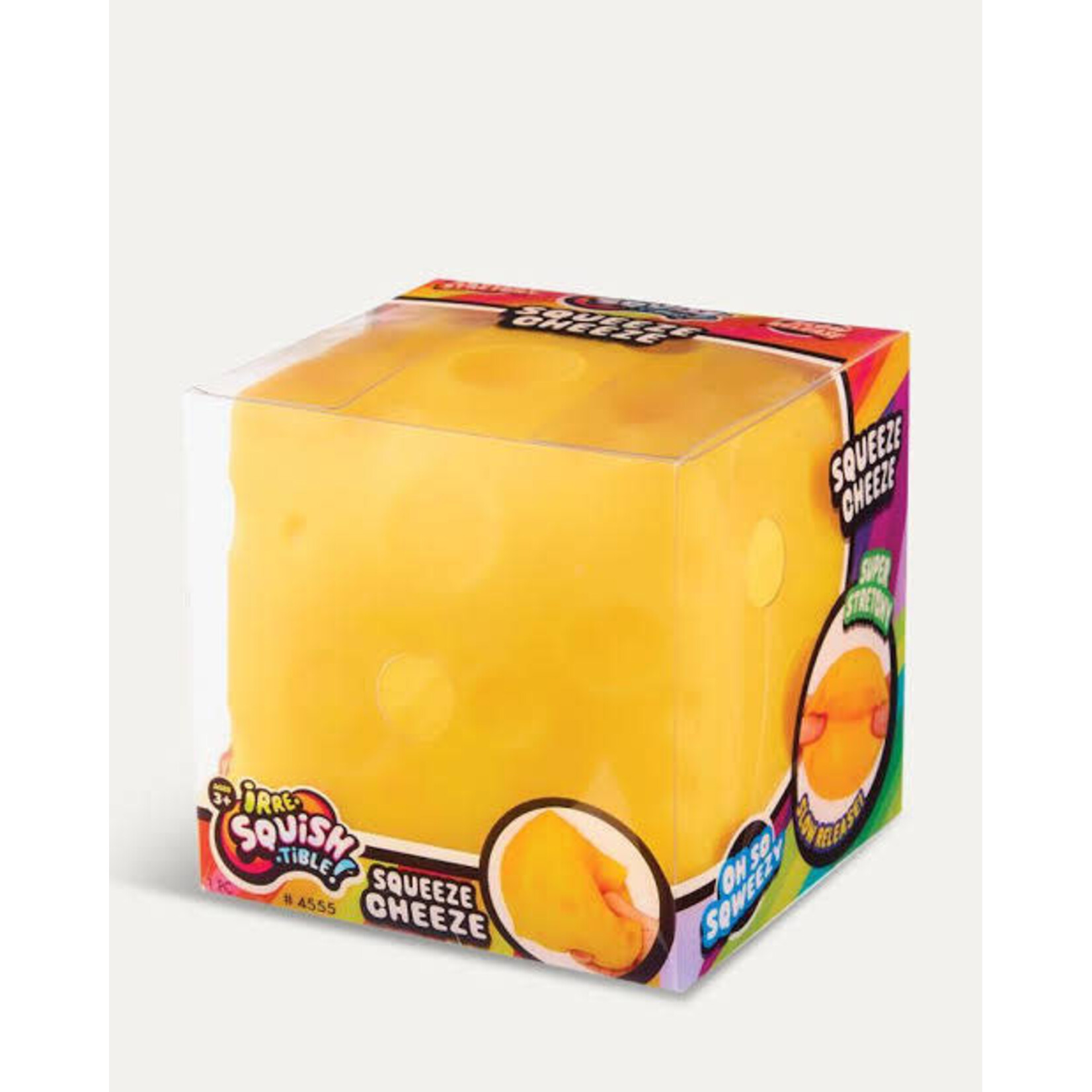 The Zoofy Group Irre-Squish-tible 5" Jumbo Squeeze Cheese
