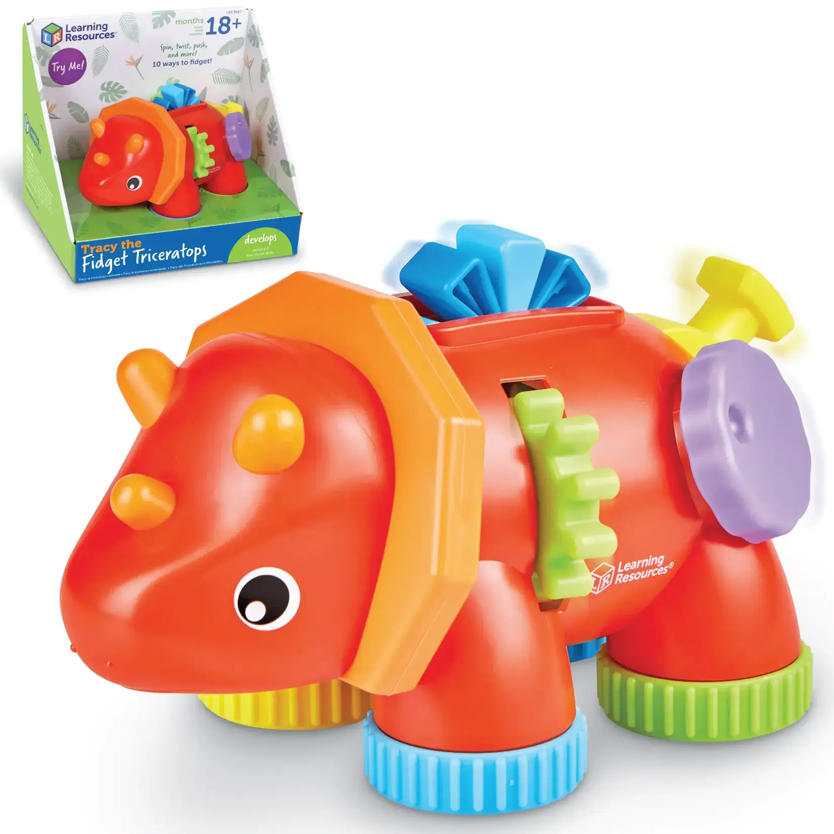 Learning Resources Tracy The Fidget Triceratops