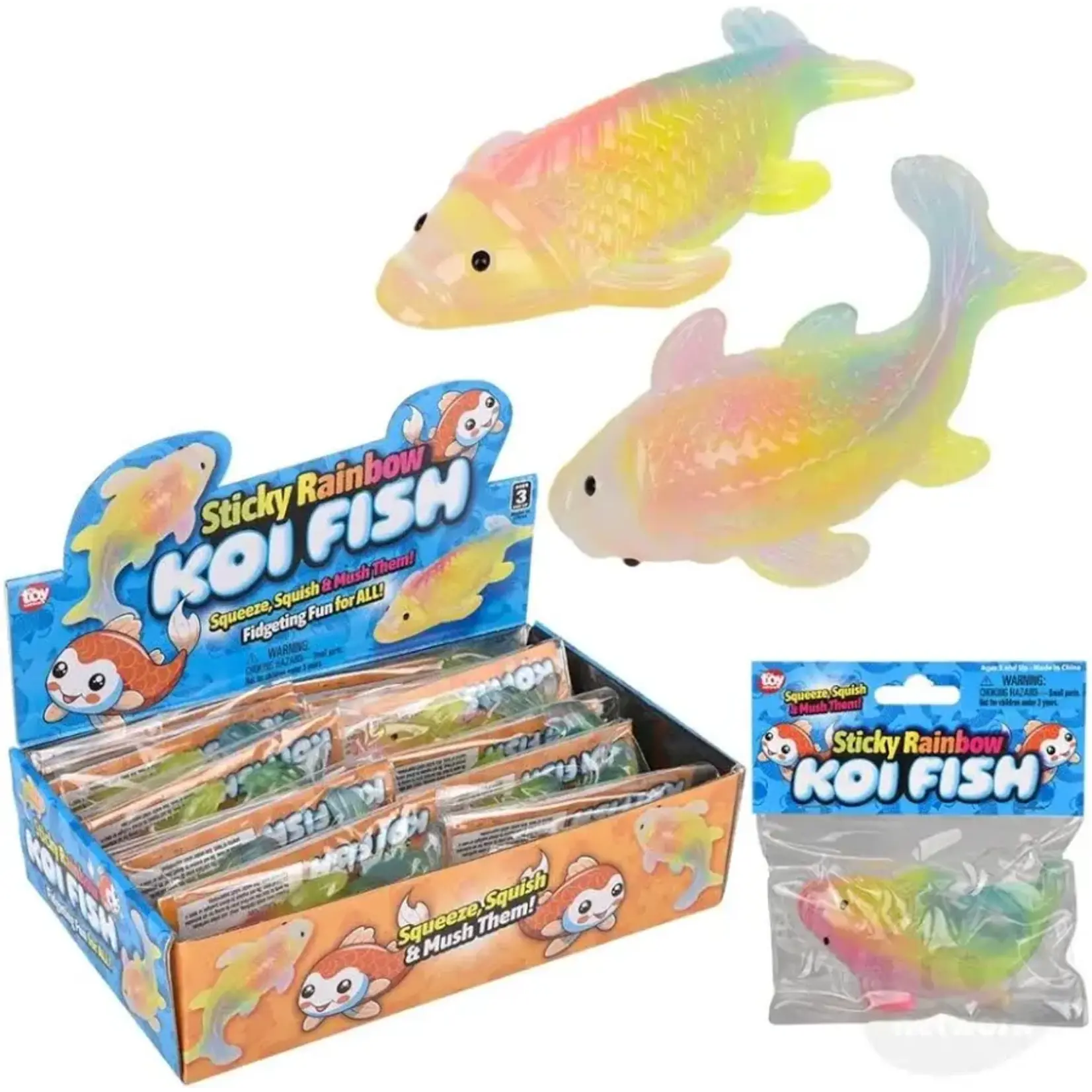Rainbow Sticky Koi Fish