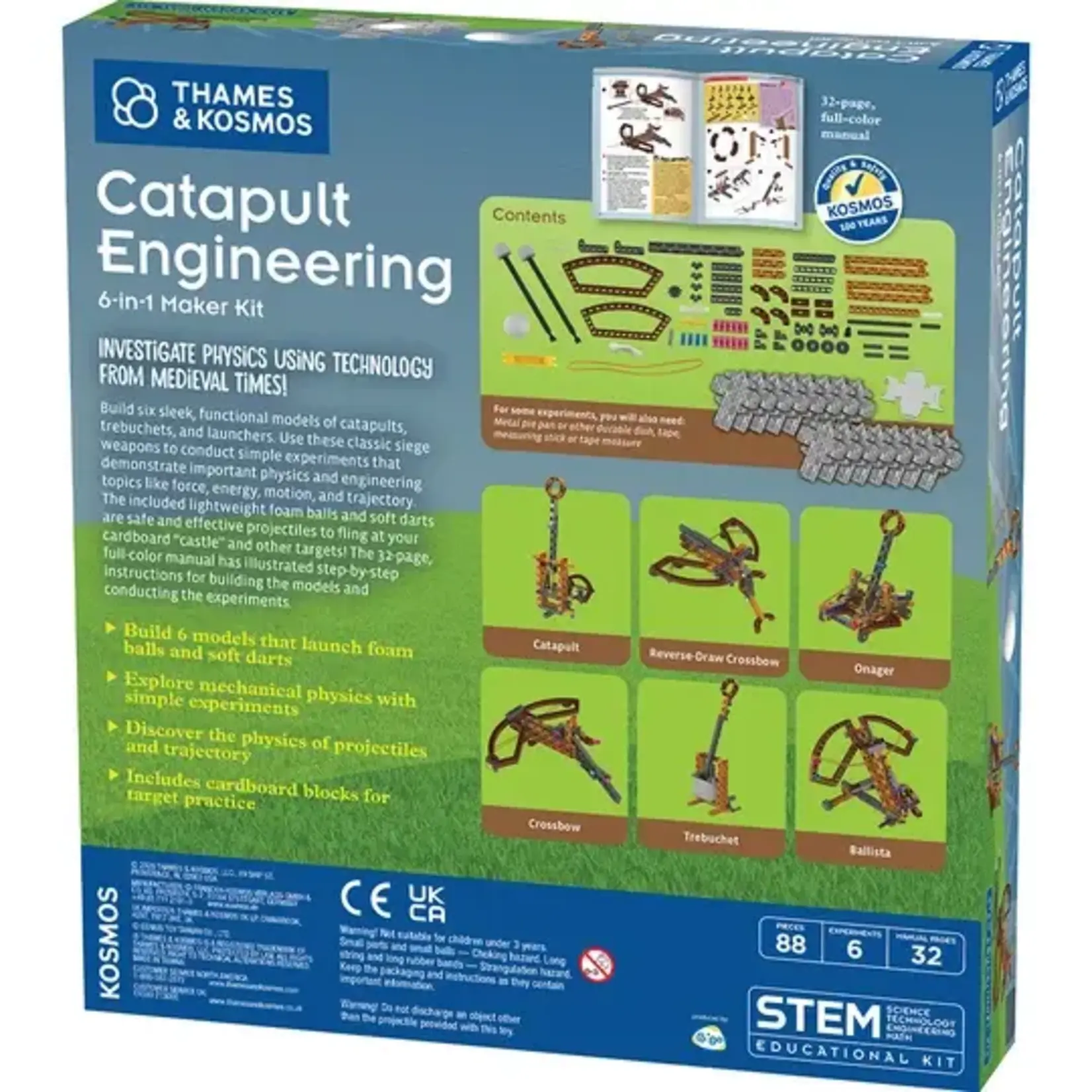 Thames and Kosmos Catapult Engineering: 6-in-1 Maker Kit