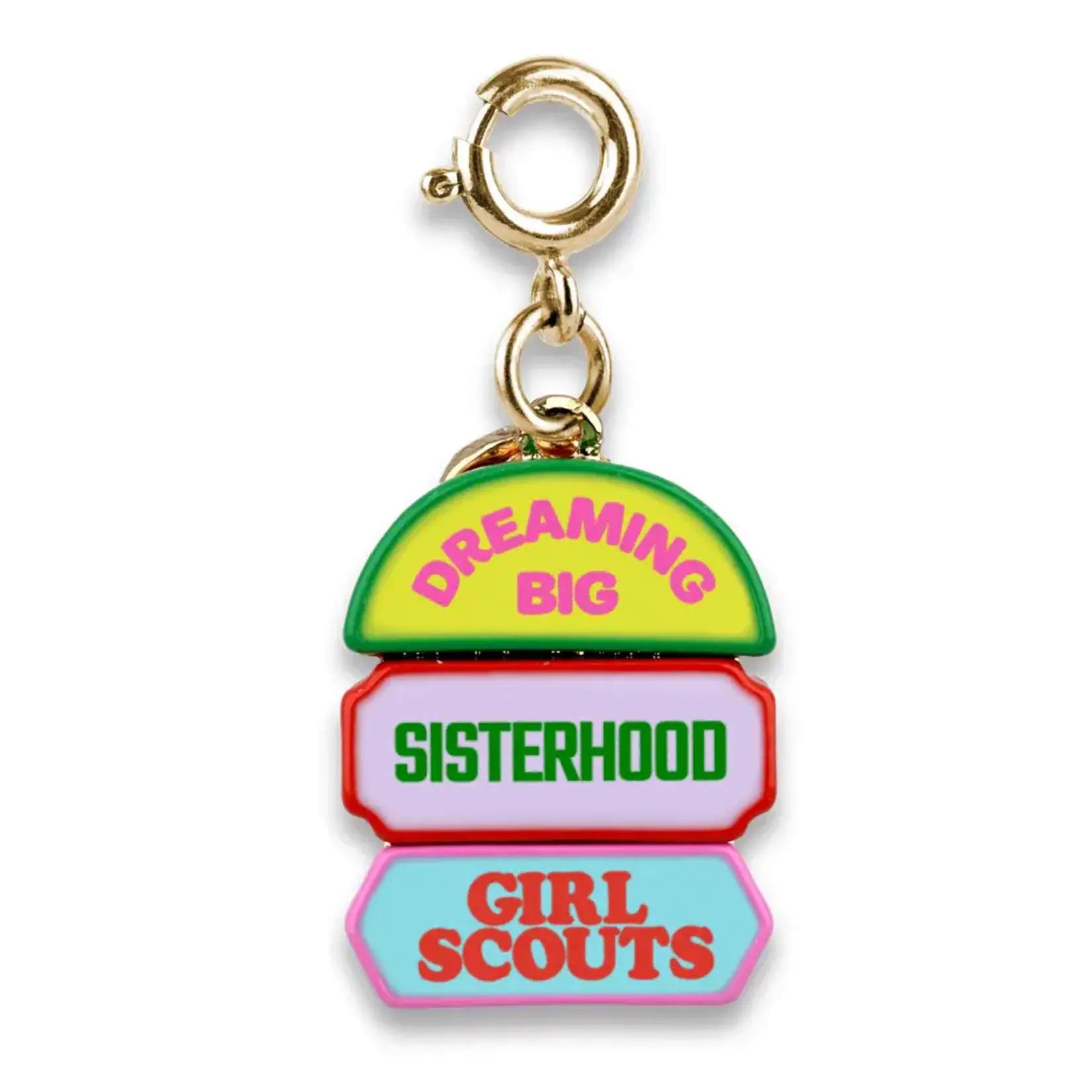 Charm It Gold Girl Scout Patches Charm