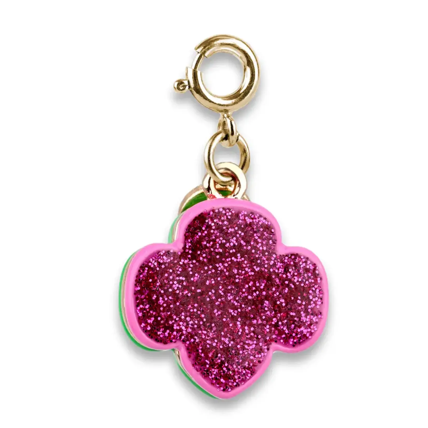 Charm It Charm It Gold Glitter Trefoil
