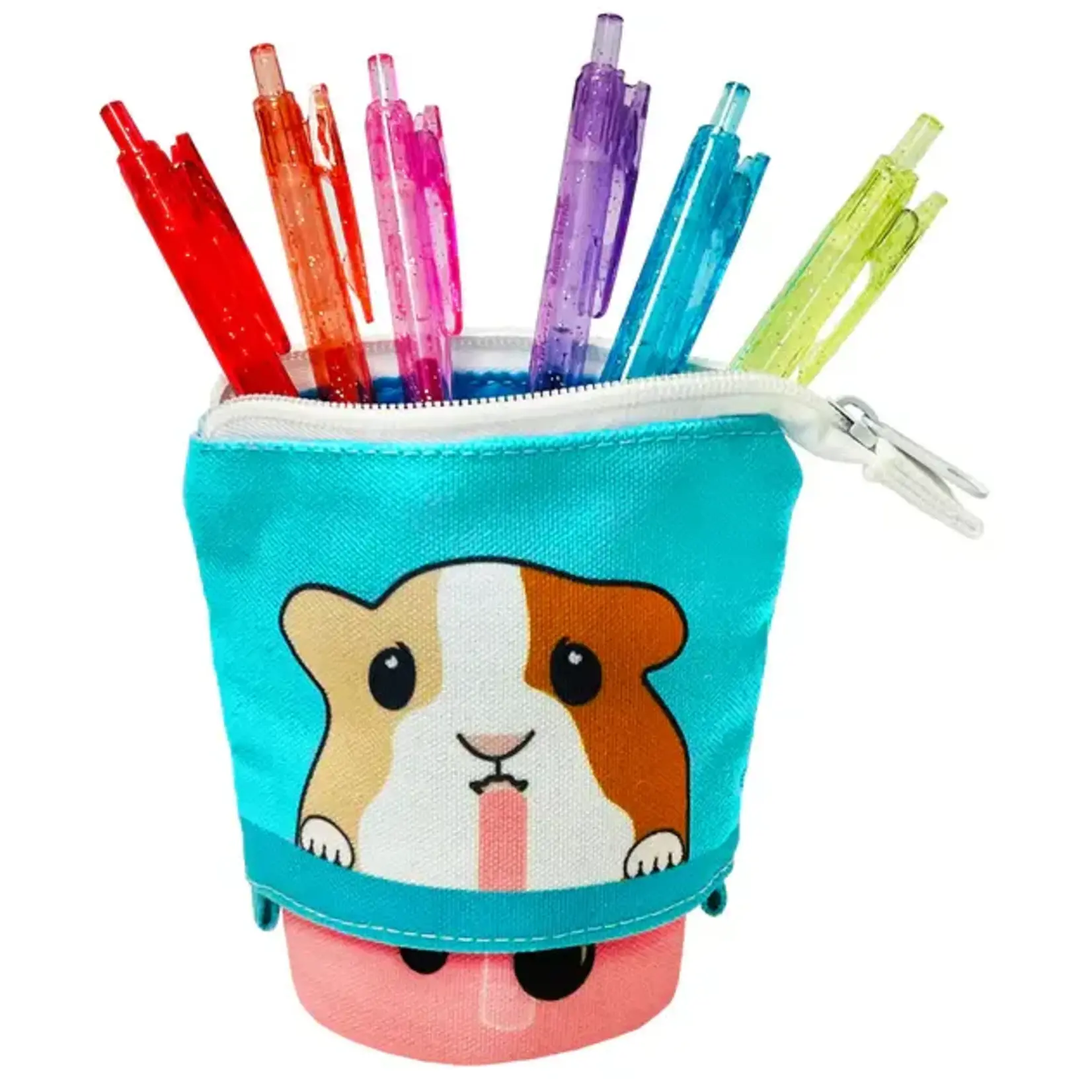 Streamline Boba Guinea Pig Collapsible Pencil Case with Pens